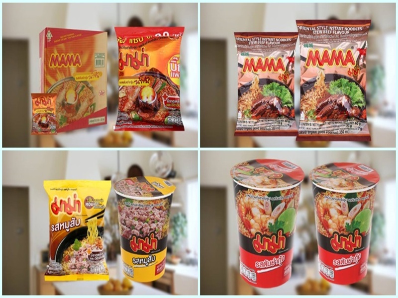 Mì ăn liền Mama - Thương hiệu nổi tiếng tại Thái Lan