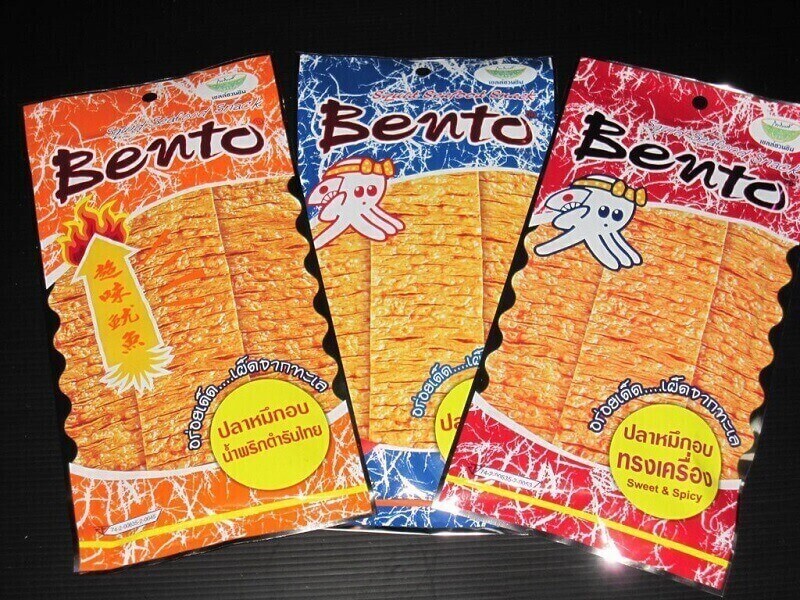 Mực Bento được làm từ mực tươi và gia vị độc đáo